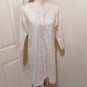 🌺 NEW Embroidered Tunic Top/Dress/Coverup